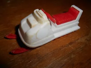 Small vintage Rare 1970 Plastic Tootsietoy Snow Cat Snowmobile Made In Hong Kong - Picture 1 of 6