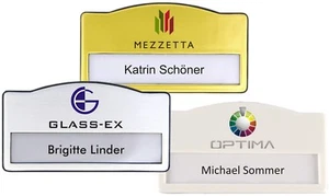 5 placas de identificación con imán, impresión de logotipo individual, impresión e imán - Imagen 1 de 8