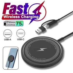 Wireless Charger For Magsafe Apple iPhone 16 15 14 13 Max Magnetic Charging Pad - Picture 1 of 8
