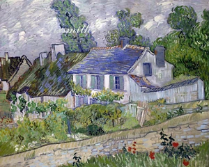 HOUSES AT AUVERS by Vincent Van Gogh 8" x 10" Giclee Fine Art Print - Picture 1 of 1
