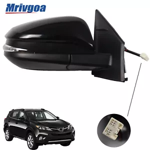 Espejo retrovisor lateral para 13-15 Toyota RAV4 lámpara giratoria térmica BSM pasajero derecho - Imagen 1 de 7