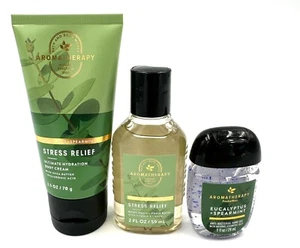 Bath & Body Works 3 PC Travel Size Eucalyptus Spearmint Cream Wash Bath Gel NEW - Picture 1 of 2