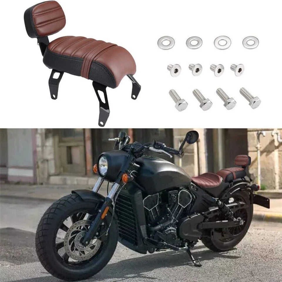 Respaldo y almohadilla de soporte de asiento trasero para Indian Scout Bobber Twenty Sixty 2021-2024 Foto 1 de 4