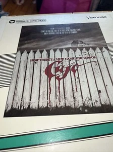 Cujo Stephen King CED Video Disc 14”x13” Warner Home Video - Picture 1 of 3