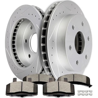 For Chevy GMC K1500 K2500 Blazer Tahoe Yukon Escalade Front Rotors Brakes Pads - Изображение 1 из 4