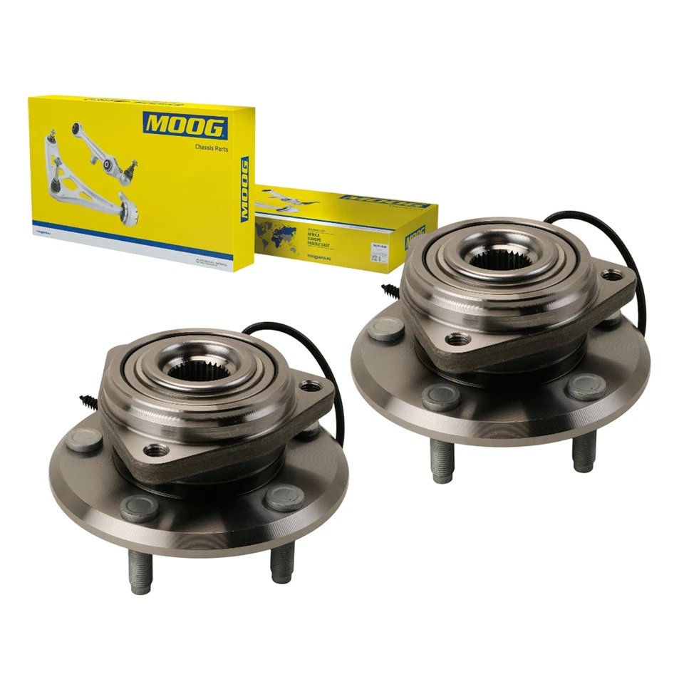 Conjunto de cojinete de cubo de rueda eje delantero 4x4 MOOG 2007-2018 Jeep Wrangler JK Foto 1 de 4