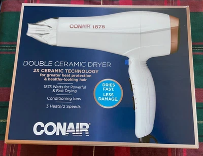 Двойной керамический фен Conair модель 565DCN 1875 Вт 3 нагрева/2 скорости - Изображение 1 из 4