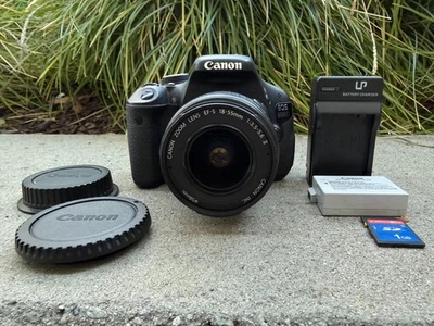 Kit de cámara digital Canon EOS Rebel 600D 18,0 MP SLR - Bajo S/C 11.975 probado LEER Foto 1 de 4