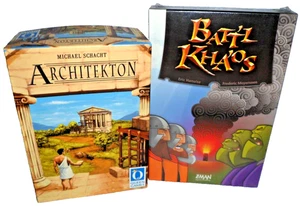 2-Player Tile Laying Strategy Games (x2) Architekton (German)+ Battl Khaos (new) - Picture 1 of 22