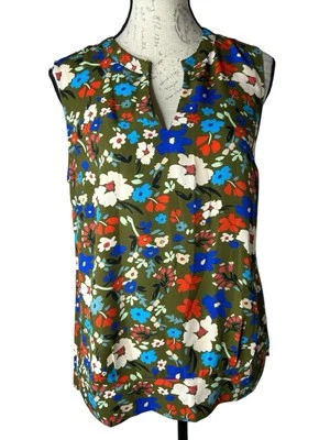 Camiseta sin mangas Cabi Wild Flower para mujer pequeña cuello en V floral 3981 Foto 1 de 4