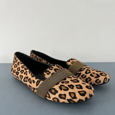 Vaneli Saki Camel Dino Leopardo Pelo de becerro Ballet Planos Talla 11 M Foto 1 de 4
