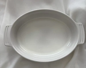 Le Creuset ovale Backform Steinzeug weiß - Bild 1 von 6