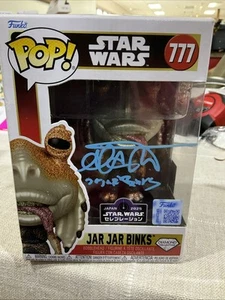 Star Wars Celebration Japan Autographed Jar Jar Binks Diamond Glitter Funko Pop - Picture 1 of 5