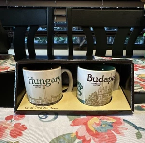 Starbucks Hungary Budapest Kaffee 3 OZ Demitasse Becher Set Neu In Box 2017 - Bild 1 von 4