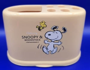 Peanuts Snoopy & Woodstock Badezimmer Zahnbürste/Kastenhalter Beige 2023 - Bild 1 von 8