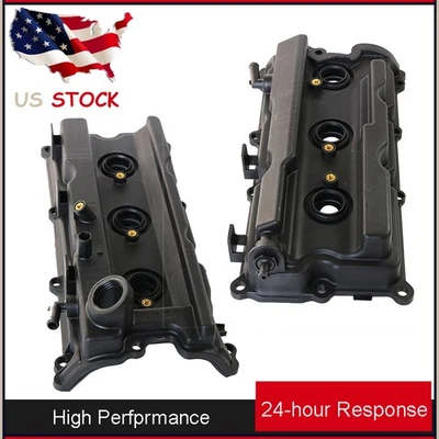 Новая пара крышек клапанов двигателя левая и правая комплект подходит для Nissan Frontier Xte26rra Pathfinder - Изображение 1 из 4