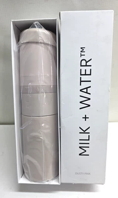 MILK & WATER All-In-One Baby Bottle - 9oz - Dusty Pink - Nipple Flow:  3m+ - Image 1 of 3