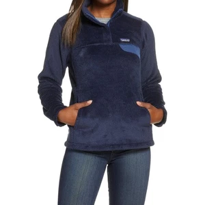 Pullover Patagonia para mujer Re-Tool Snap-T pequeño nuevo azul marino suave polar - Imagen 1 de 10