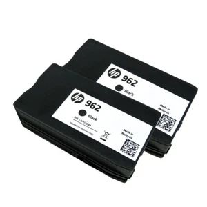 2PK Genuine HP 962 Black OfficeJet Pro 9015 9025 9010 9020 9012 - Picture 1 of 1