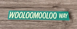 Large WOOLOOMOOLOO Way ~ Vintage Wooden Sign ~ Shabby Chic Retro Home Gift - Picture 1 of 7