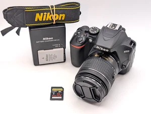 Nikon D3500 24.2MP APS-C DSLR Camera + AF-P 18-55mm VR Lens + SD Card *LOW S/C* - Picture 1 of 13