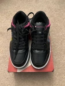 NIB Airwalk Girls Womens Sneakers Shoes Size 7 Nova4-J Black Purple Brand New - Picture 1 of 6