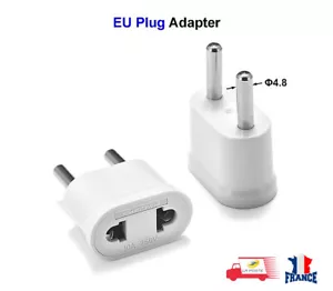 US / USA auf Euro European EU Reise Ladegerät Adapter Plug Converter - Bild 1 von 5