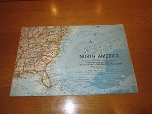 NORTH AMERICA Map - Date 04/1964 - National Geographic Map - Scale 1:15,206,400 - Picture 1 of 3