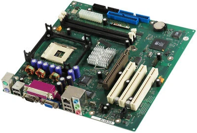 Fujitsu D1761-A22 GS1 PGA478 2x DDR AGP 3x PCI 2x Ide / Ata Fdd Matx - Image 1 of 2