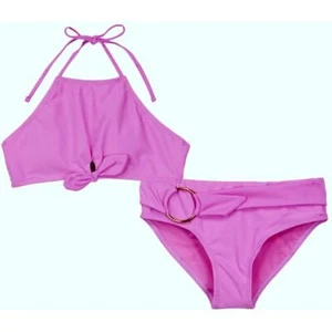 Raisins Girls Pink Mood Ring Set Two-Piece Swimsuit Set Size 16 NWT - Picture 1 of 7