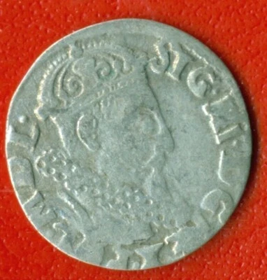 Poland 3 Gros 1621 Sigismund III Vasa Waza 129 - Image 1 of 2