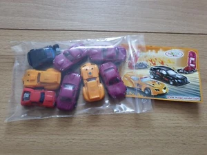 Ü-Ei Spielzeug, Rennwagen, 8 Stück, TT068, TT067, TT065, TT066 - Bild 1 von 5