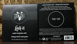 Lot of 2 KVD Beauty Tan 160 Lock-It Powder Foundation Refill - 9.0g/0.31 oz FS - Picture 1 of 4
