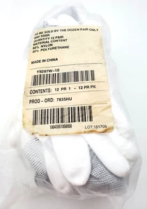 Pack of 12 Pair Wells Lamont Flextech Y9297W-10 Nylon Coated Gloves Size 10 XL - Picture 1 of 10