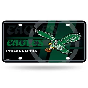 NFL Philadelphia Eagles Retro Metal Auto Tag 8,5" x 11" - Ottimo per camion/auto... - Foto 1 di 2