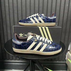 Adidas Wales Bonner x Samba Navy Croc UK 3 4 5,5 6 8,5 9 10 10,5 NEU 🚚 JH9825 - Bild 1 von 5