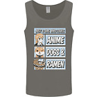 A Girl Who Loves Anime Dogs & Ramen Mens Vest Tank Top