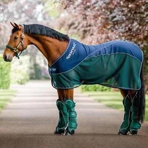 Horseware Signature Sport Cooler Rug - Navy/Hunter Green - Picture 1 of 6