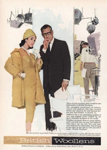 1959 British Woollens: Louis Roth Clothes e Samuel Winston pubblicità stampa d'epoca - Foto 1 di 1