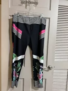 Mujer Material Niña Ropa Activa Leggings Negro Estampado Floral Talla XXL - Imagen 1 de 8
