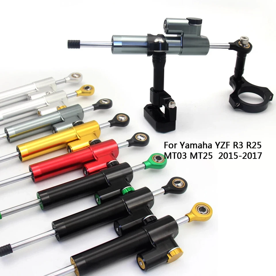 Steering Damper Mounting Bracket Kit For Yamaha YZF R3 R25 MT03 MT25 2015-2017 - Imagem 1 de 4