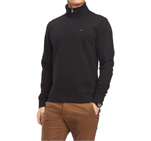 High Neck Tommy Hilfiger Mens Cotton Fleece Sweatshirt - Picture 1 of 3