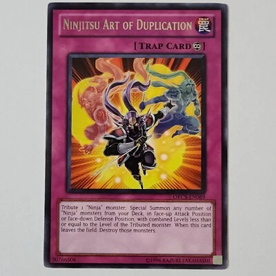 Ninjitsu Art of Duplication - ORCS-EN089 - LP - Rare - Unlimited - Yugioh - Image 1 of 2