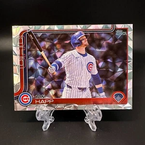 2025 Topps Series 1 Ian Happ Diamante Foil #64 Chicago Cubs - Picture 1 of 2