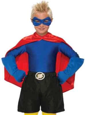 Hero Shirt Superhero Fancy Dress Up Halloween Child Costume Accessory 6 COLORS - Image 1 of 2