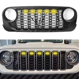 Frontgrill Stoßstange Netzgitter für Jeep Wrangler JK 2007-2017 Upgrade auf 2024 JL - Bild 1 von 5