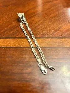 925 Sterling Silber Bügel mit Medaillon 7,27g H71 7 Zoll - Bild 1 von 7