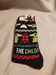 Star Wars The Mandolorian The Child Knee High Socks Size 6-12 - Picture 1 of 9