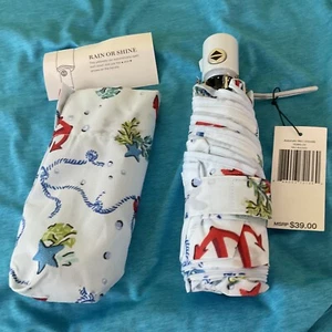 VeraBradley Mini Anchors Automatic Mini Umbrella 15384-U31 New - Picture 1 of 1