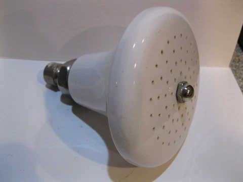 Antique Vintage Porcelain Shower Head, Claw Foot Tub Shower Head, Victorian. #5 Cover